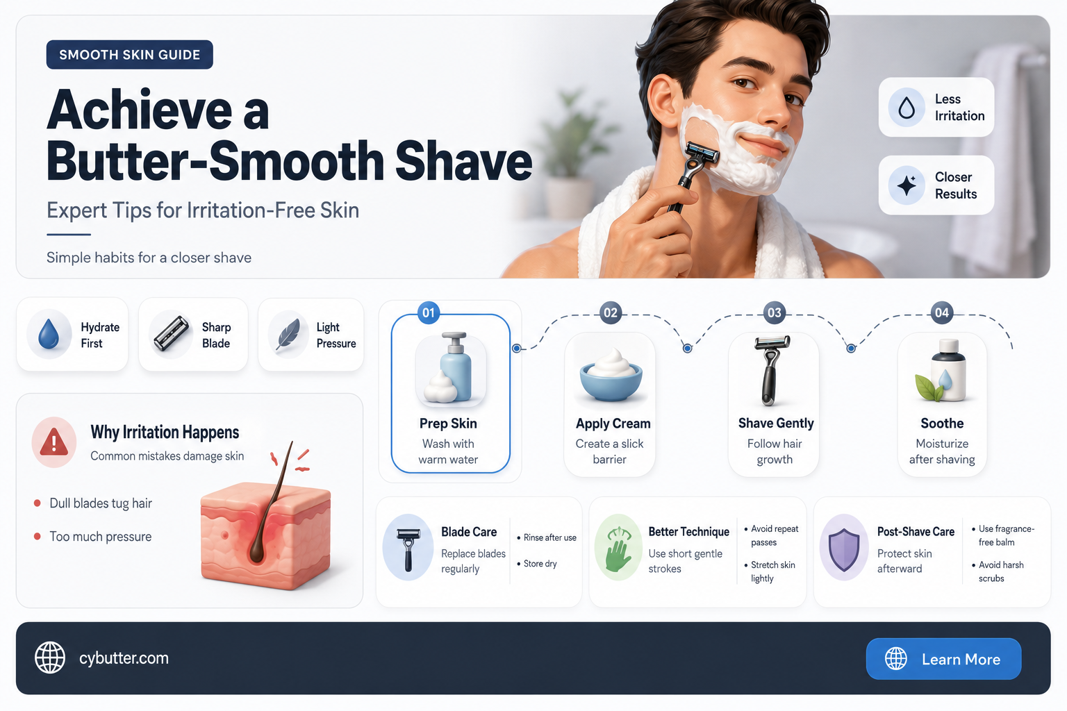 how to get butter smooth shave