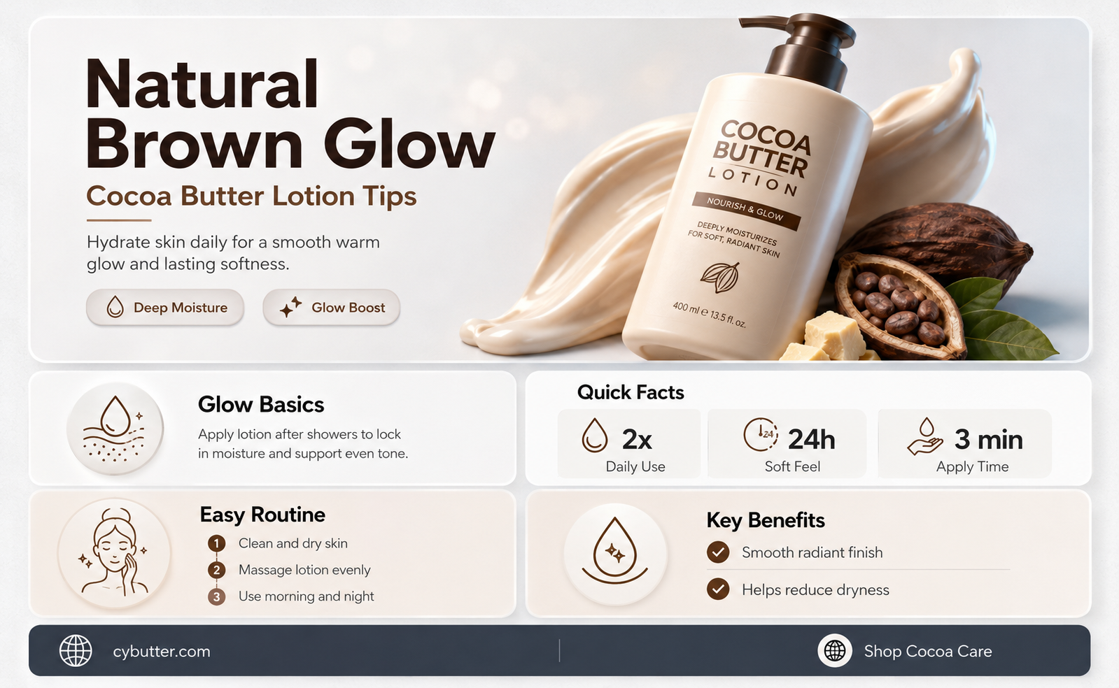 how to get brown skin using cocoa butter lotion