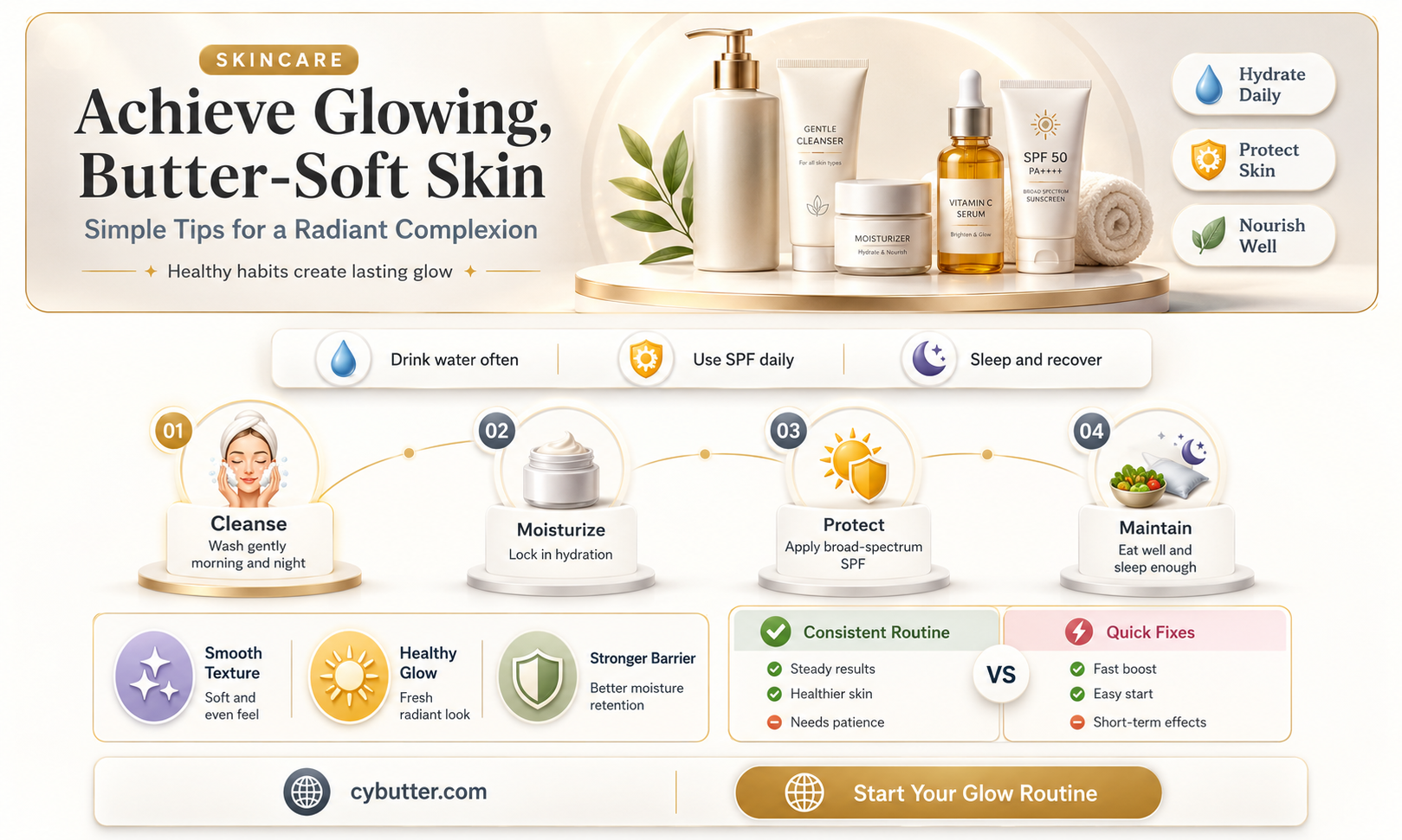 how to get butter skin