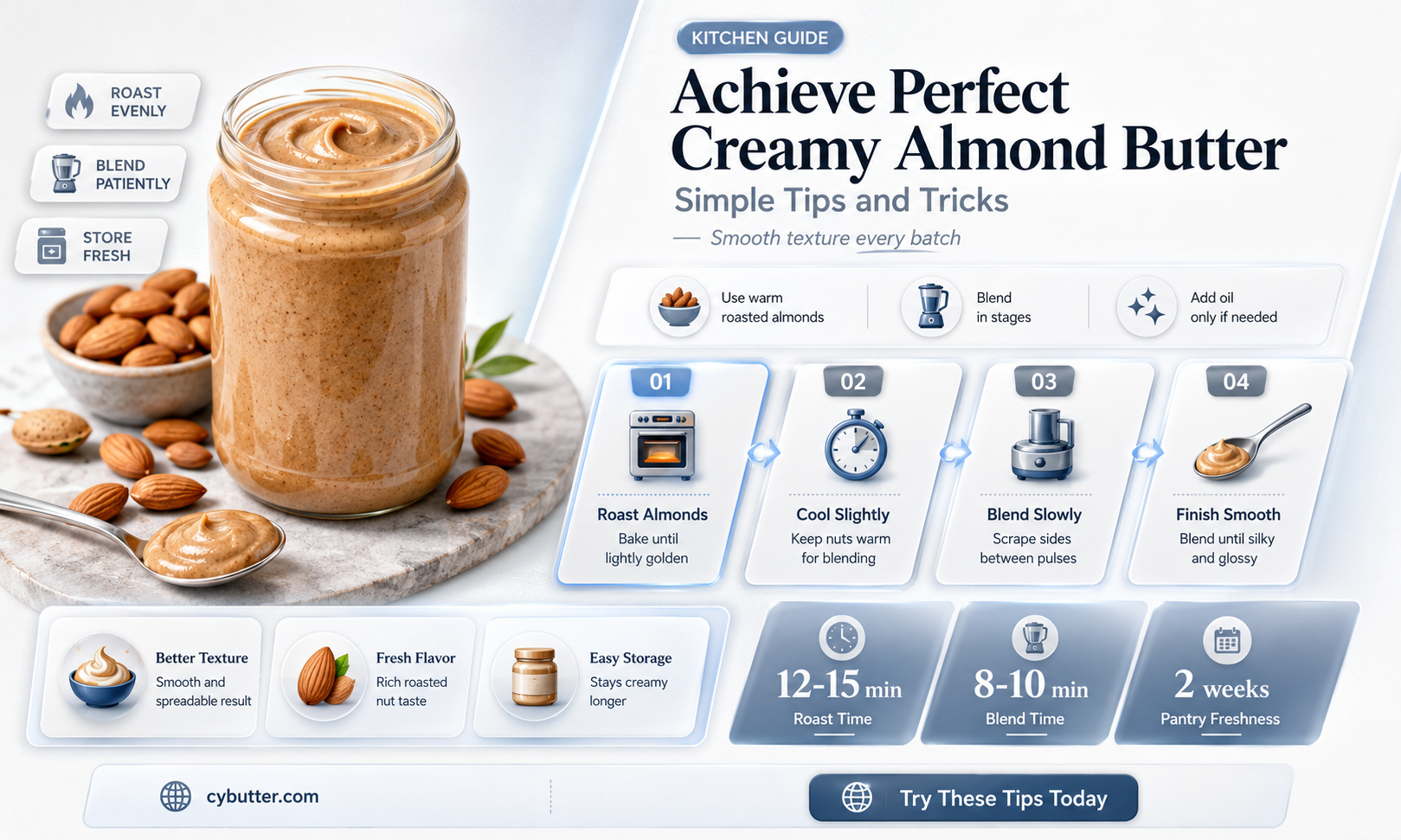 how to get almond butter creamy