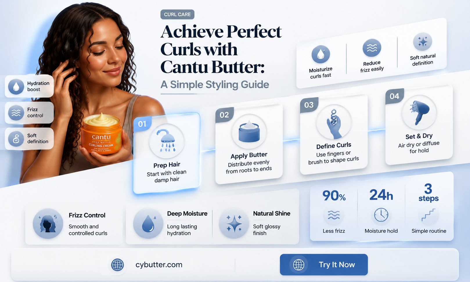 how to get curls with cantu butter