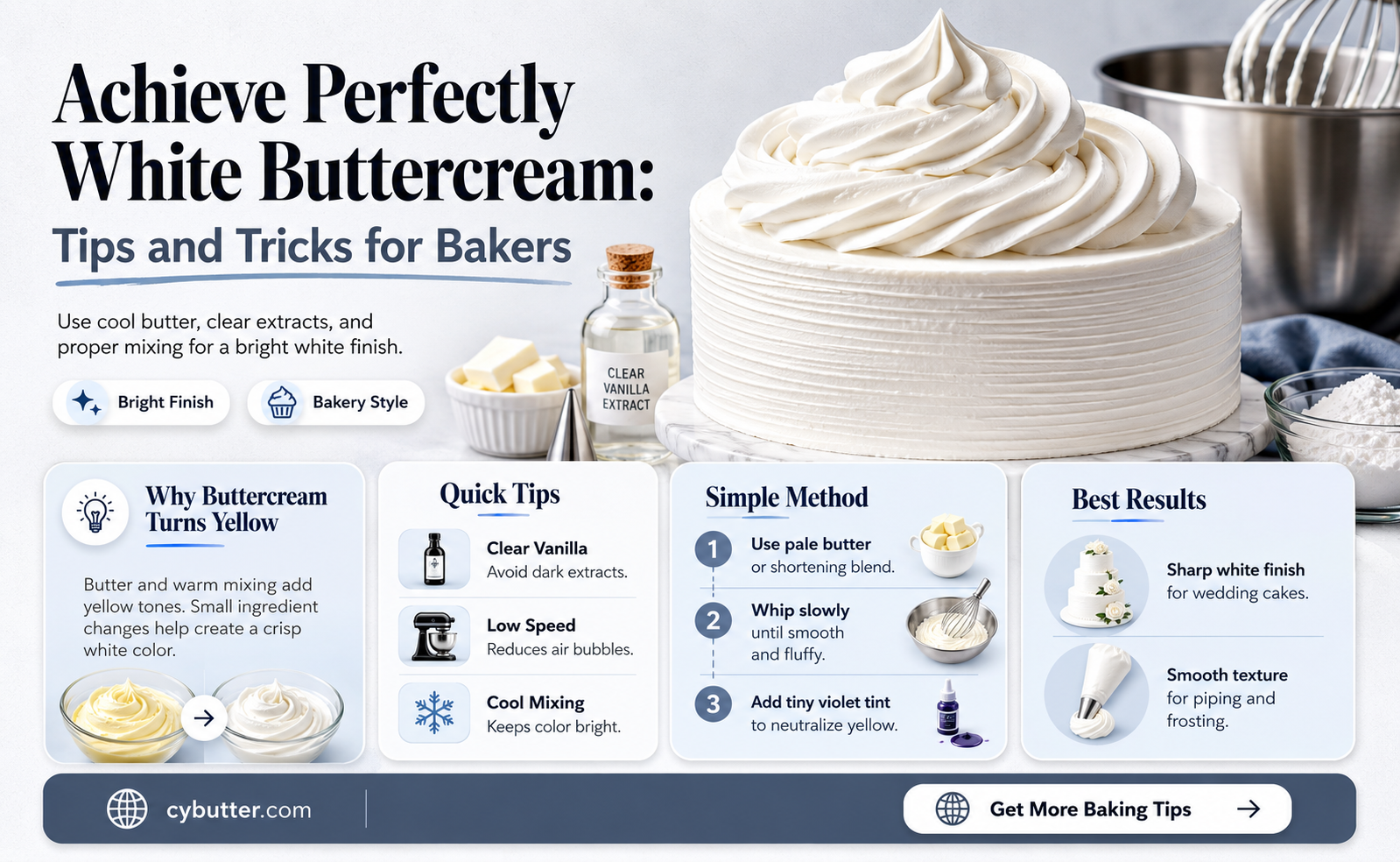 how to get butter cream white
