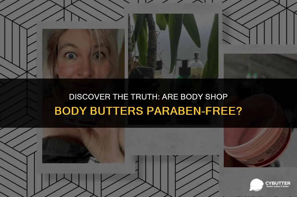 are body shop body butter paraben free