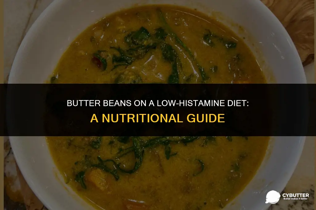 are butter beans good to eat on a lowbhistamine diet