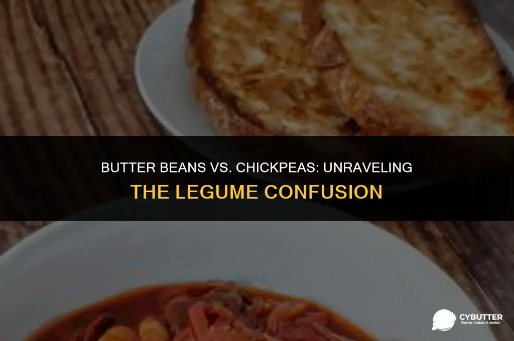 are butter beans the same as chickpeas