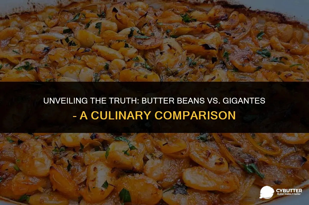 are butter beans the same as gigantes