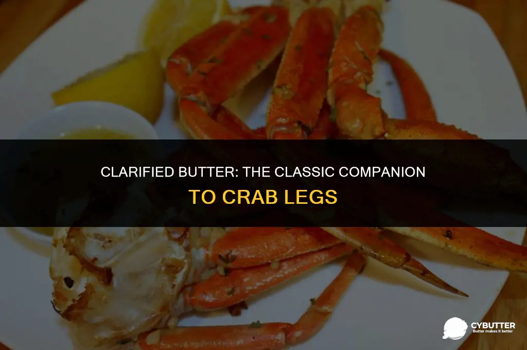 are crablegs always served with clarified butter