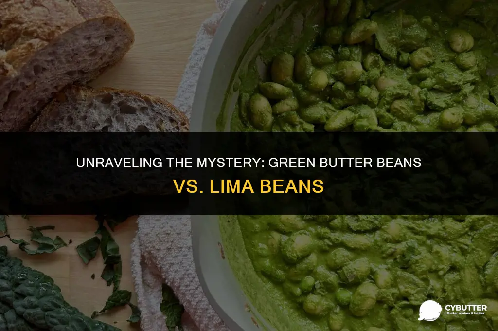 are green butter beans or lima beans