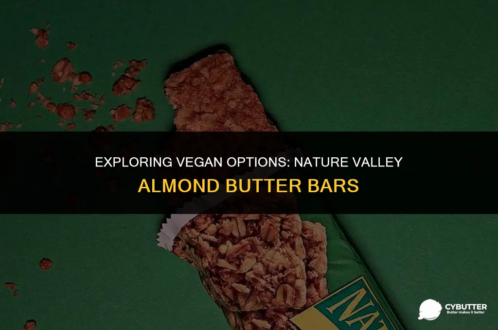 are nature valley almond butter bars vegan
