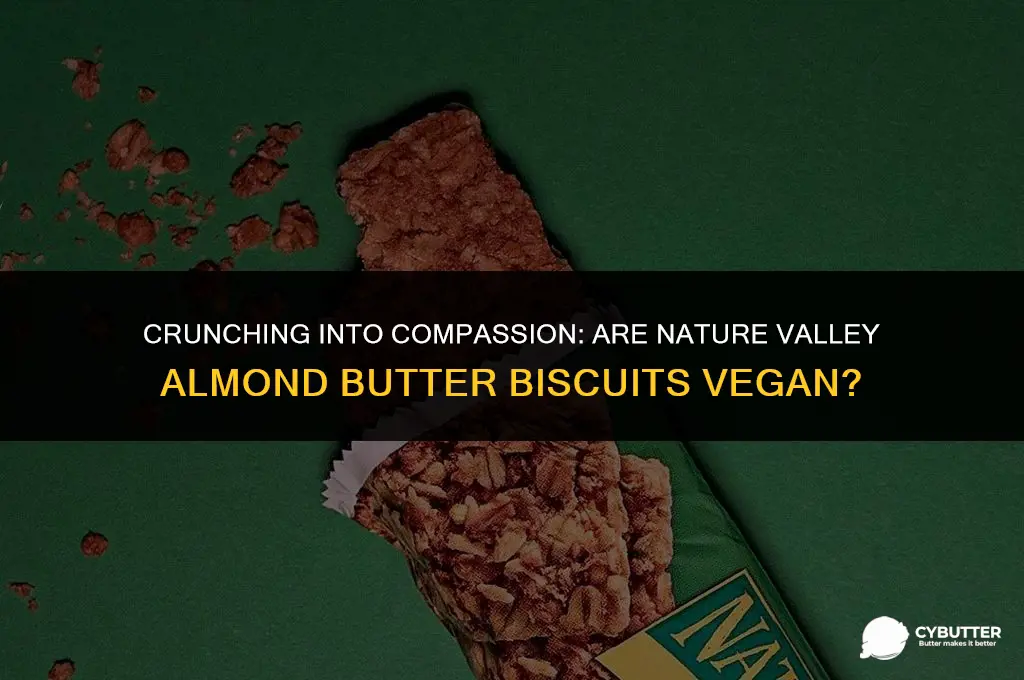 are nature valley almond butter biscuits vegan