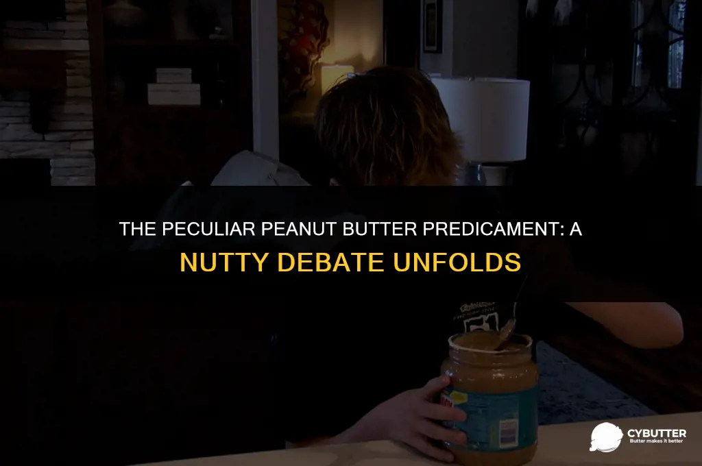 are people that eat peanut butter strange