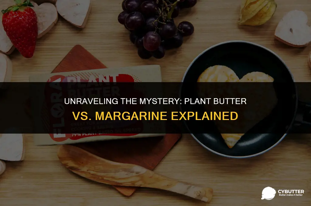 are plant butter and margarine the same