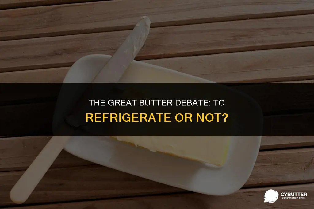 are you supposed to keep butter refrigerated