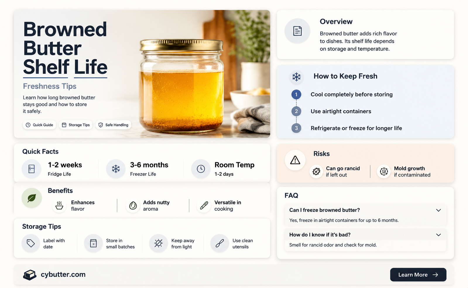 how long is browned butter good for