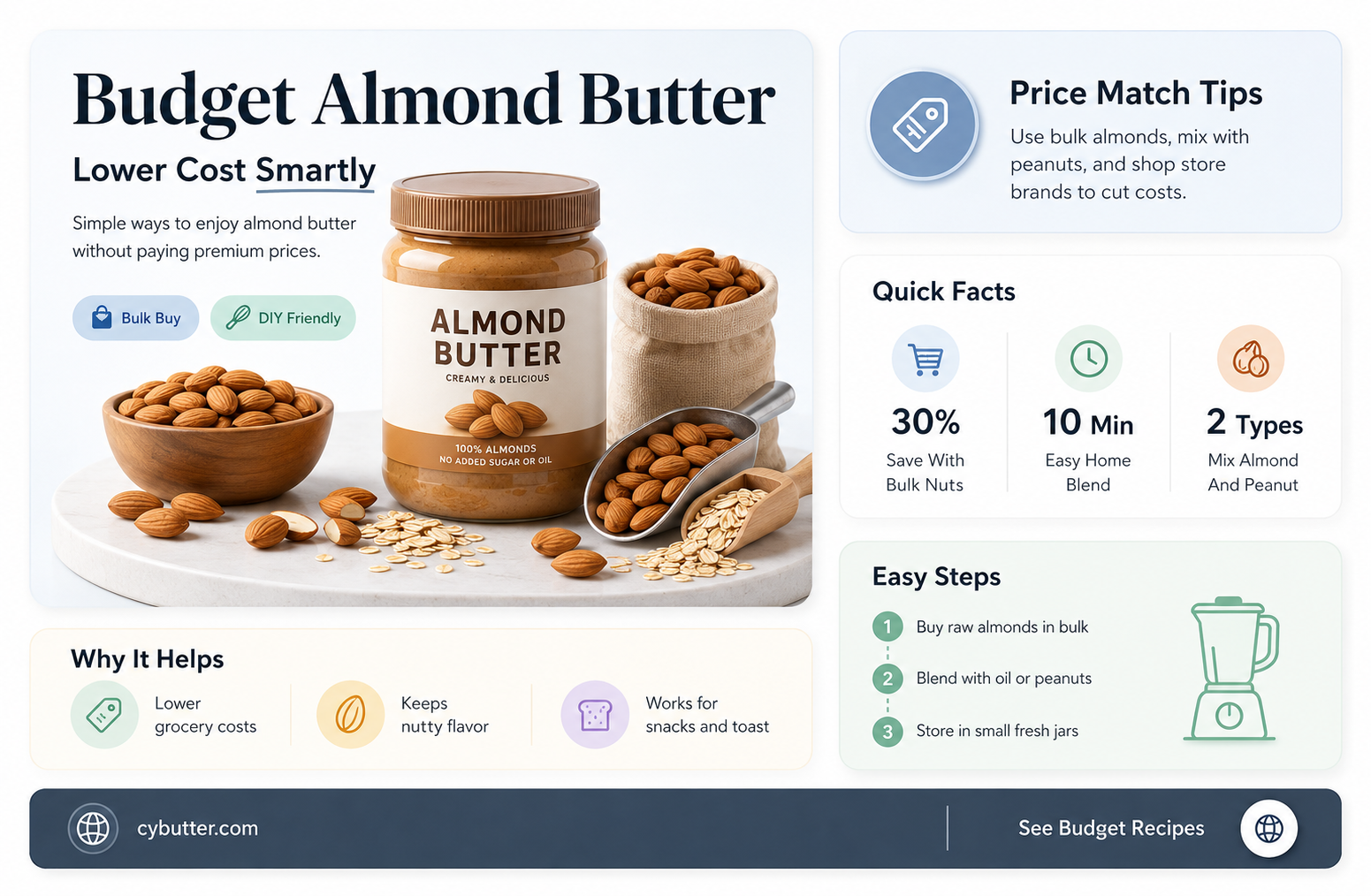 how to get almond butter as cheap as peanut butter