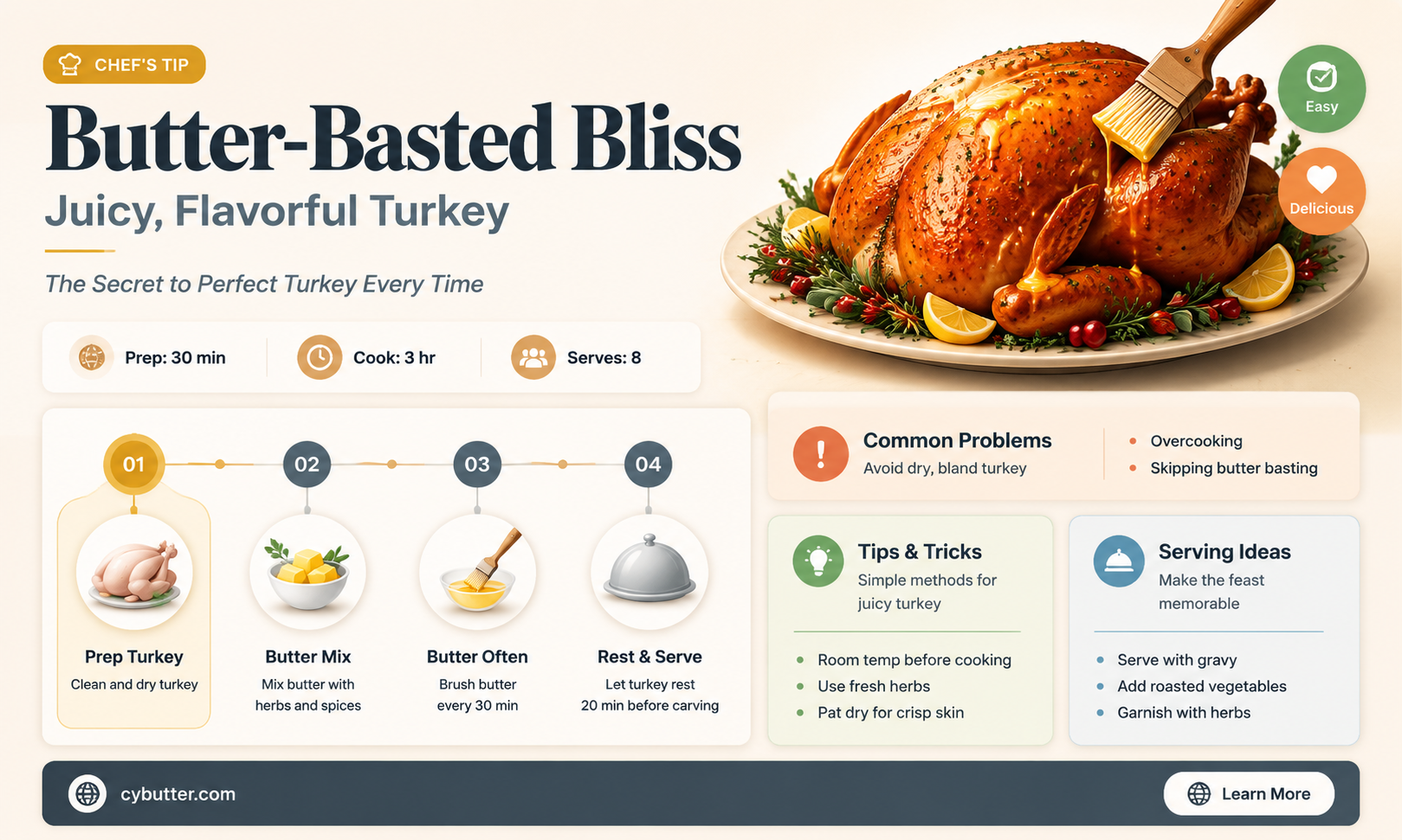 how to baste a turkey with butter