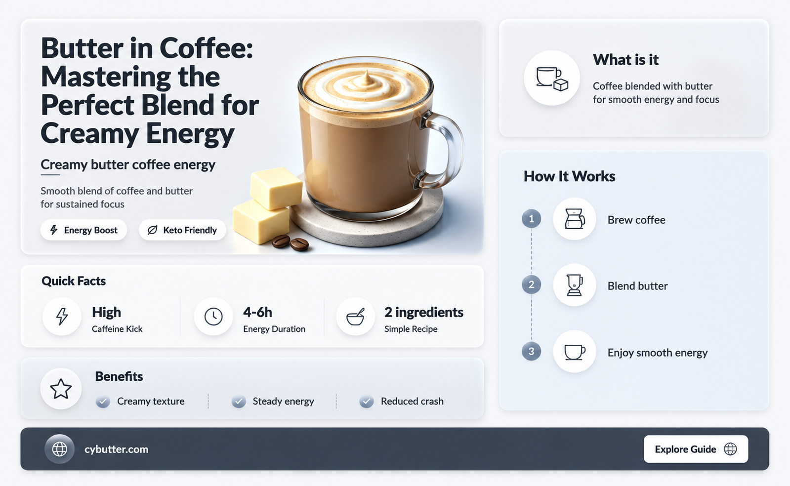 how to get butter to mix into coffee