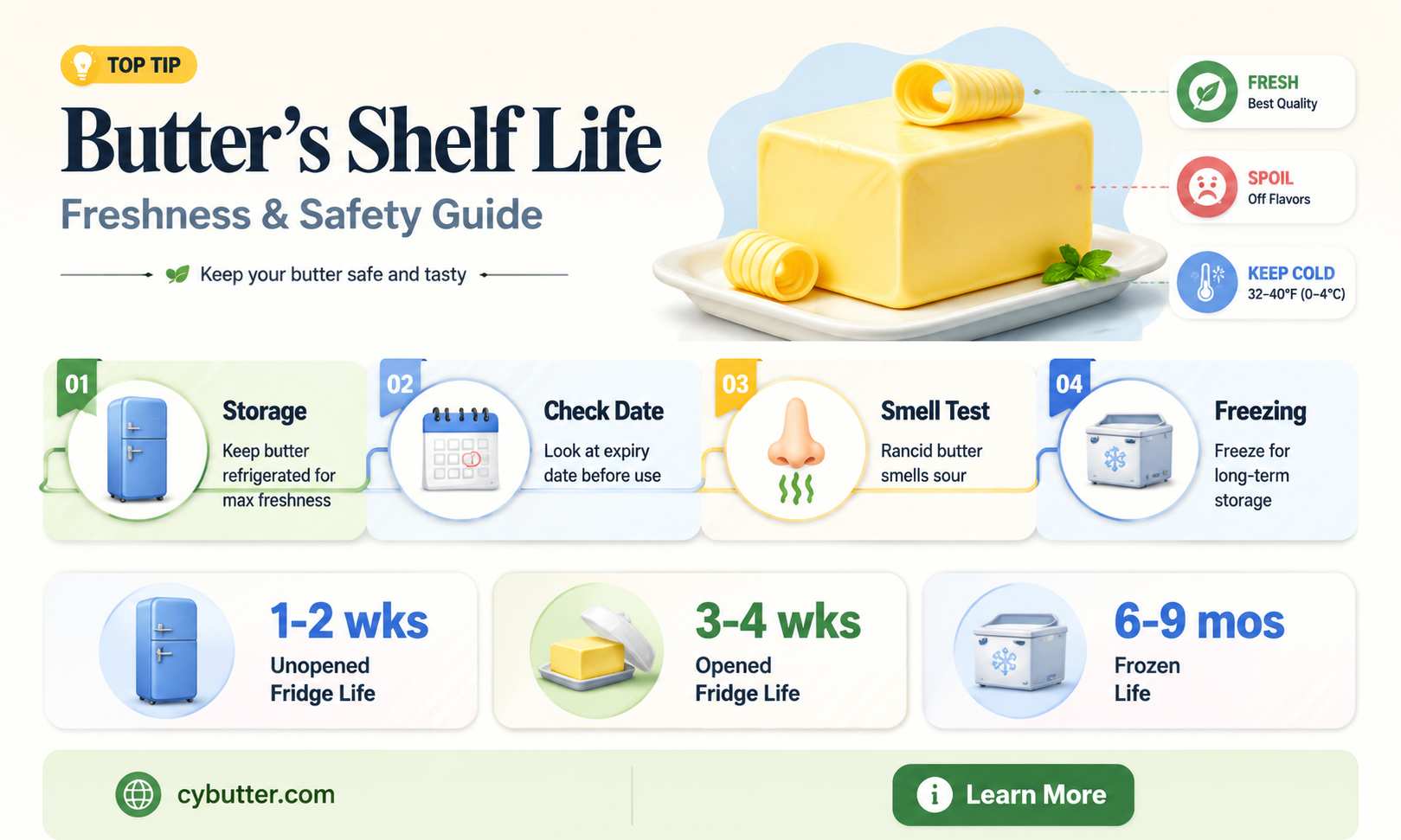 how long is butter good for