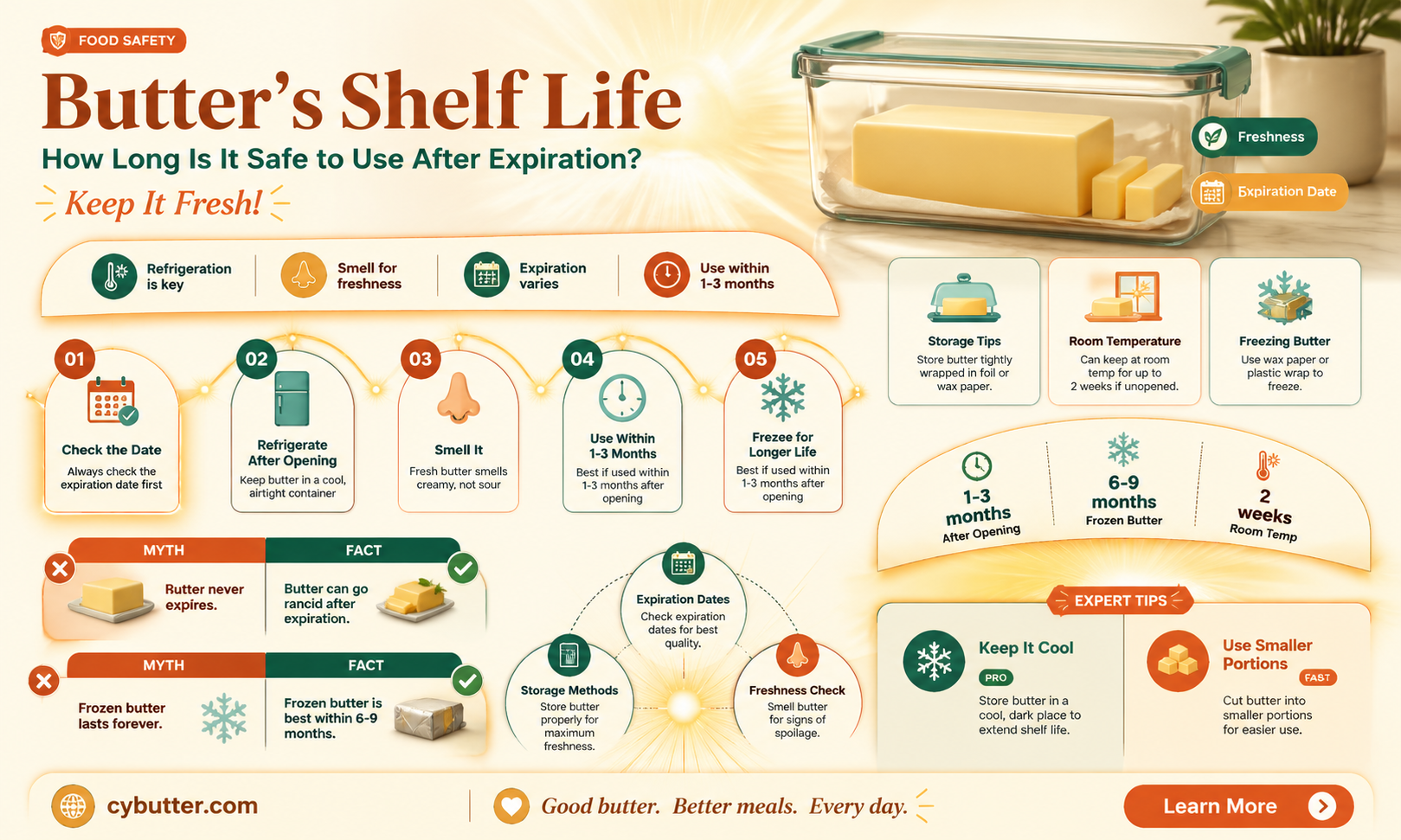 how long can you use butter after the expiration date
