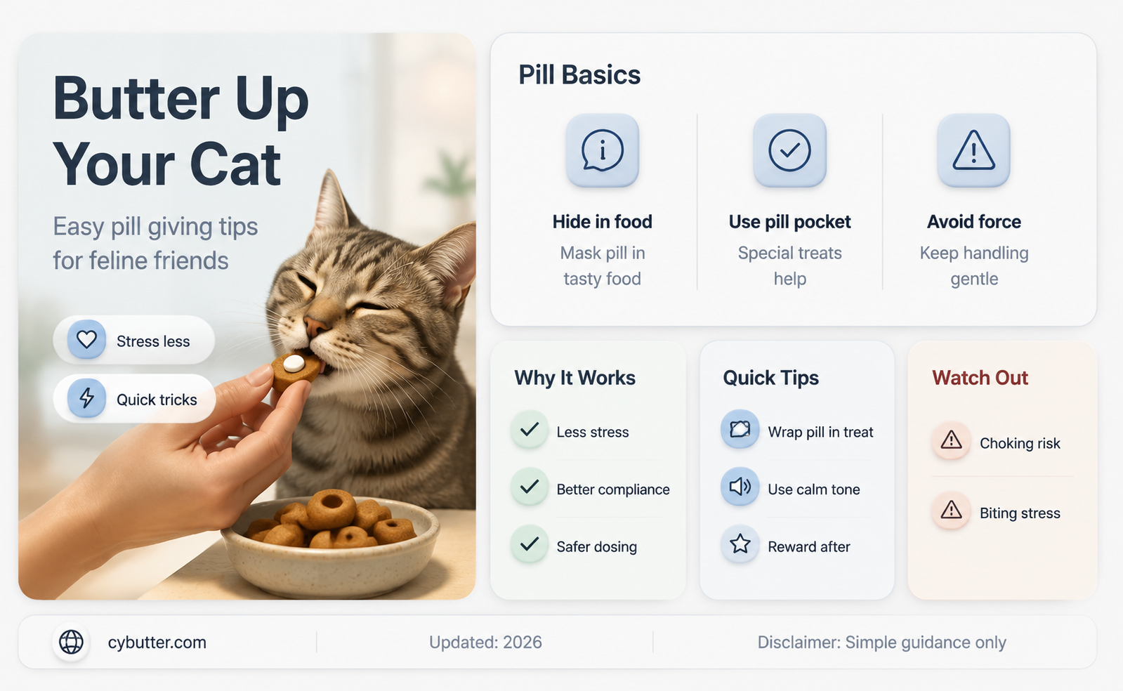 how to get cat to take pill with butter