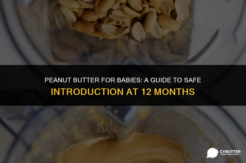 can 12 month old eat peanut butter