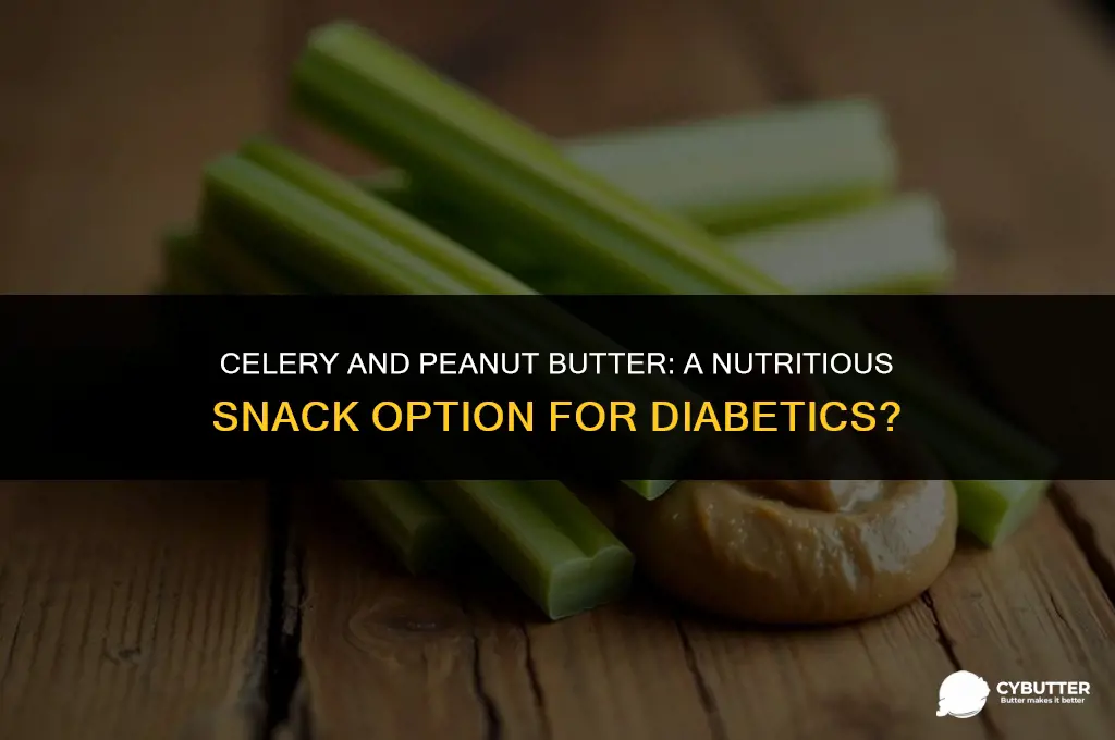 can a diabetic eat celery and peanut butter