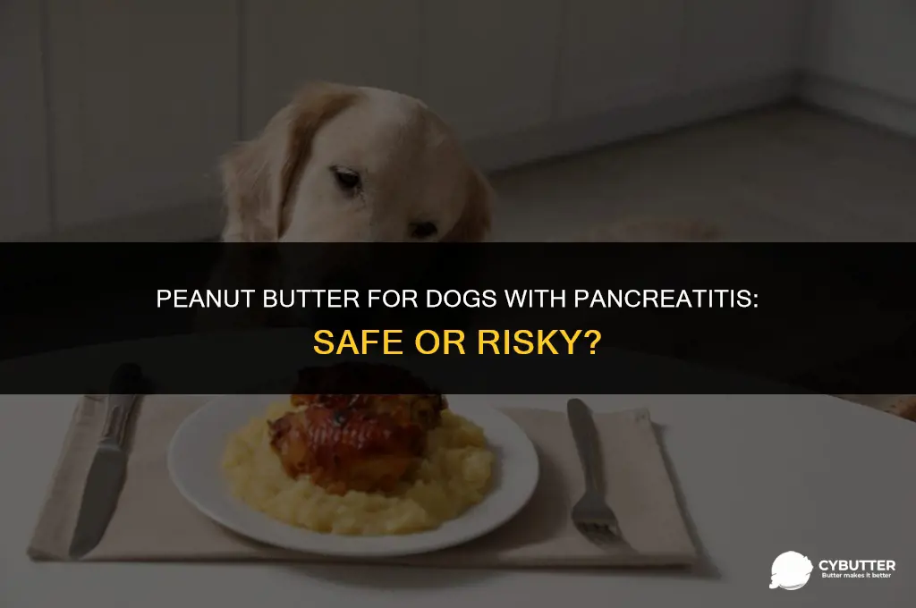 can a dog with pancreatitis eat peanut butter