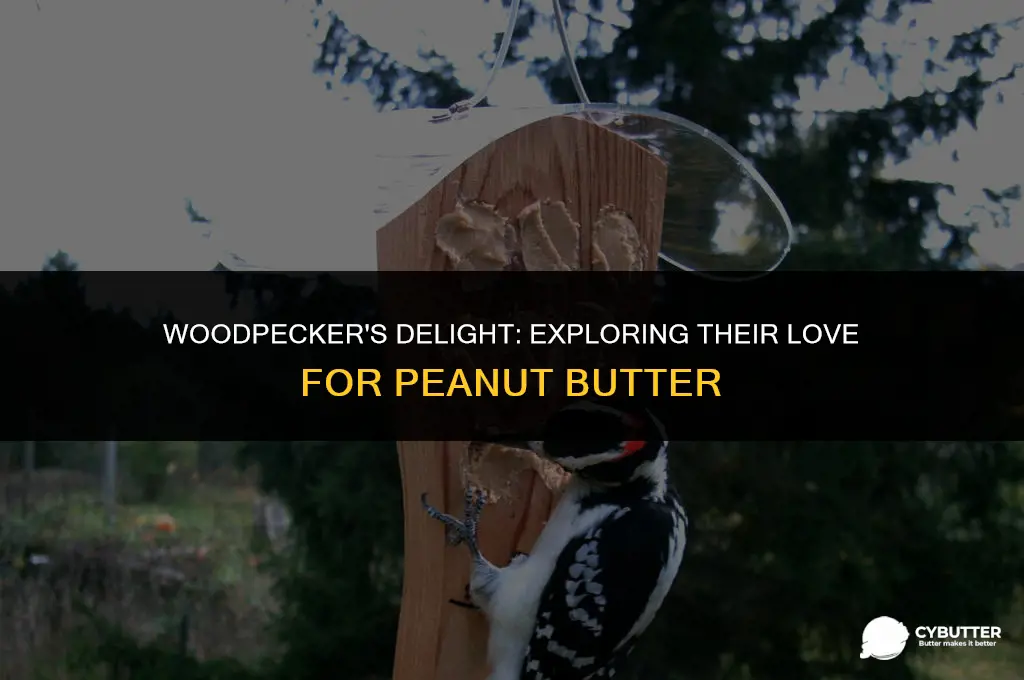 can a woodpecker eat peanut butter
