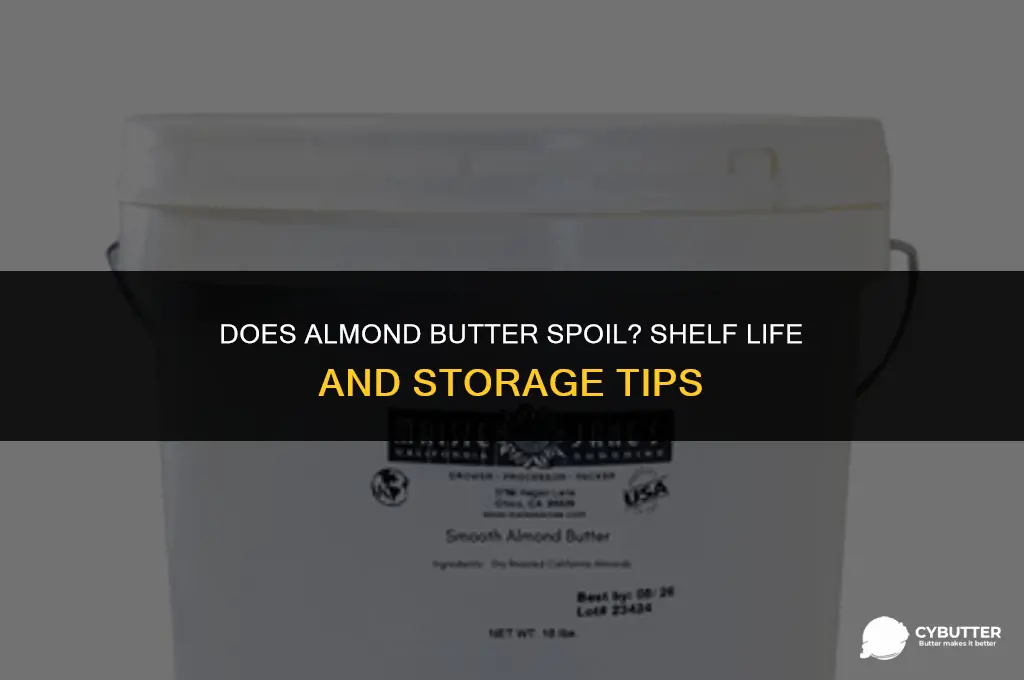 can almond butter go bad