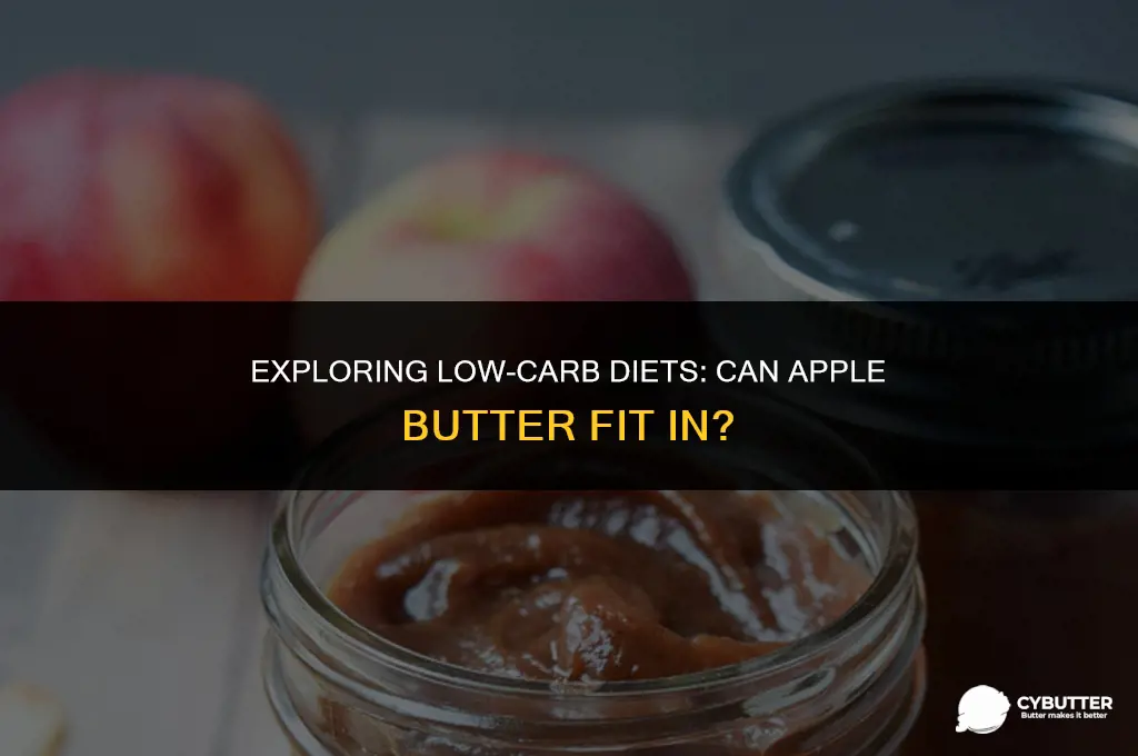 can apple butter be used on low carb diets