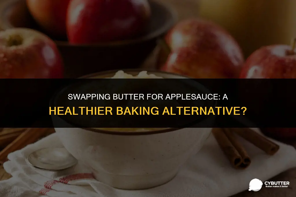 can applesauce be used instead of butter in baking