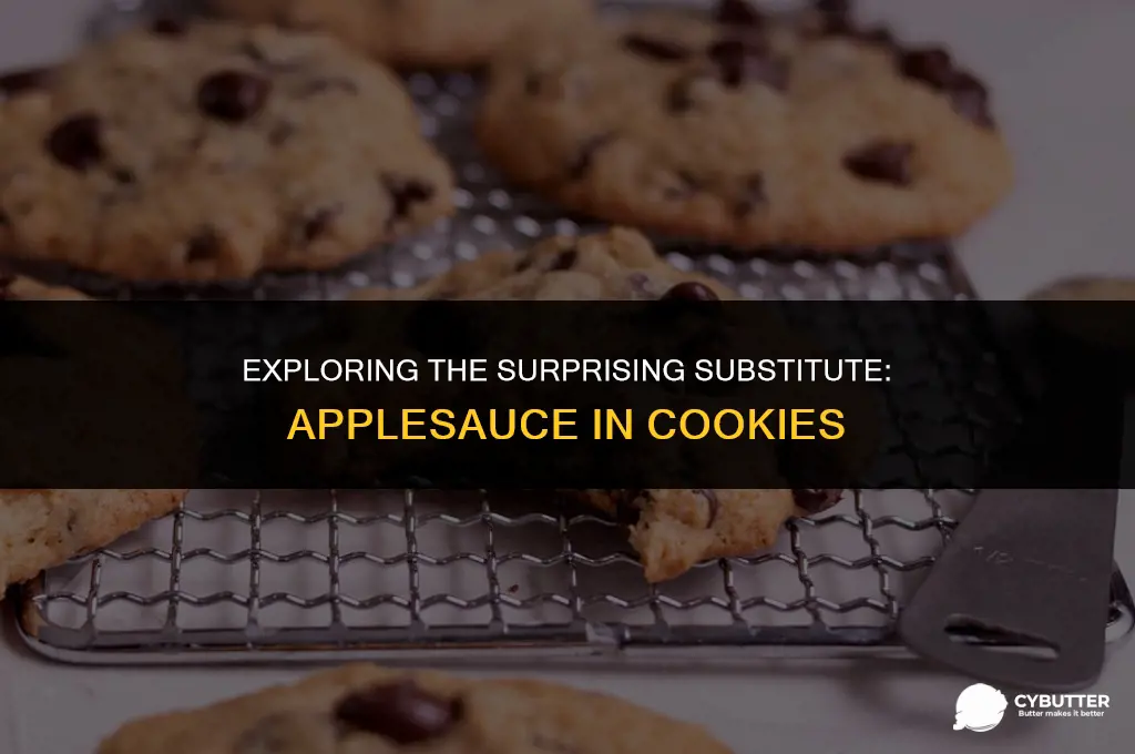 can applesauce replace butter in cookies