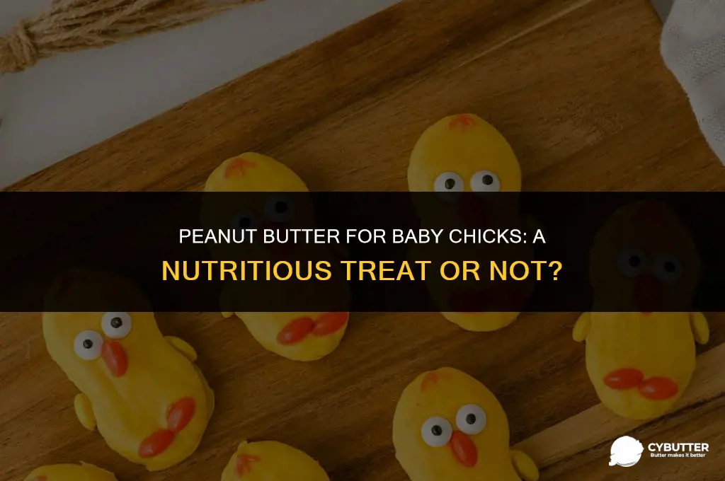 can baby chicks eat peanut butter