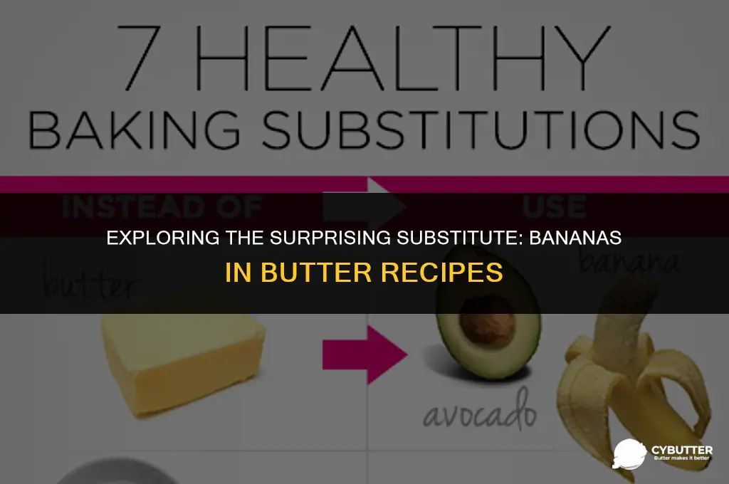 can bananas be used in a recipe for butter