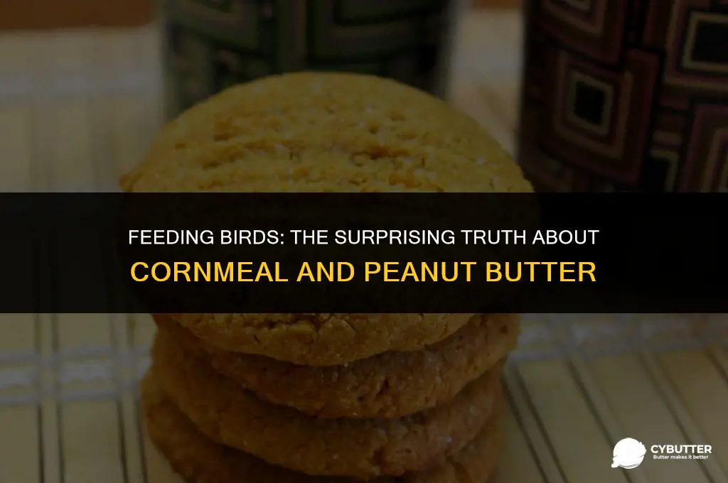 can birds eat cornmeal and peanut butter