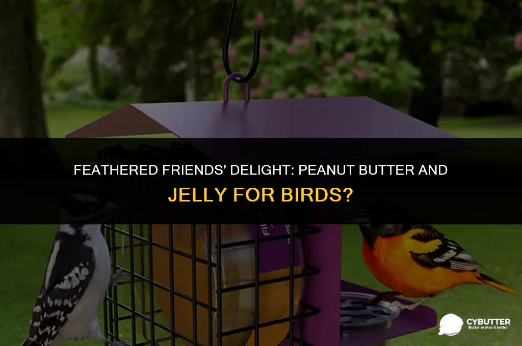 can birds eat peanut butter and jelly