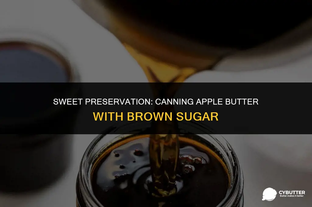can brown sugar be used when canning apple butter