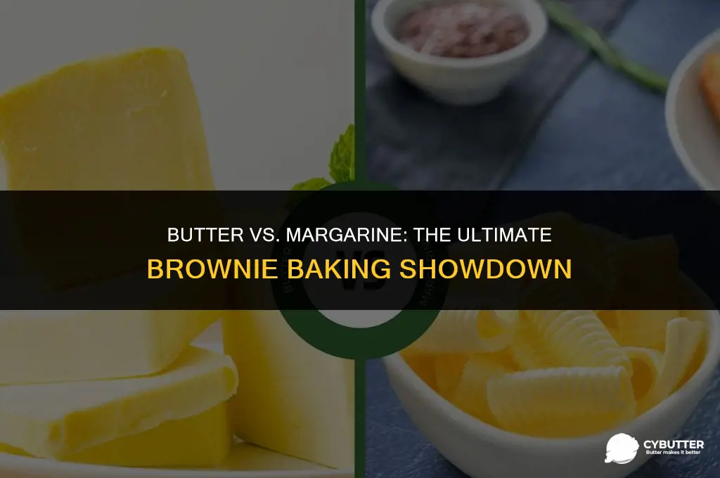can butter and margarine be used interchangeably when baking brownies