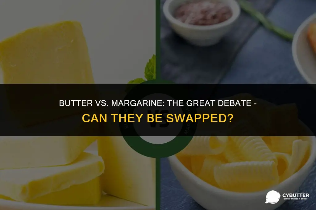 can butter and margarine be used interchangeably