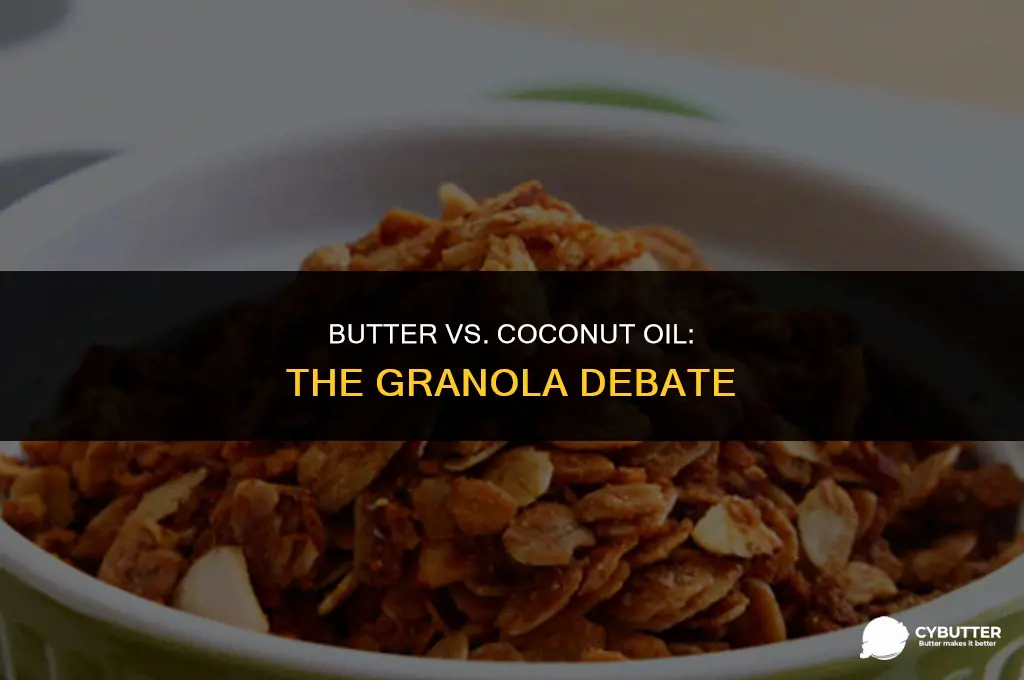 can butter be use instead of coconut oil in granola