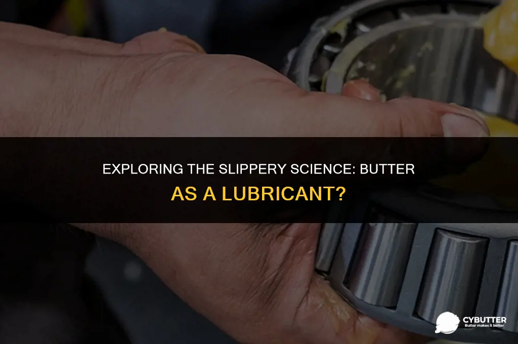 can butter be used as a lubricant