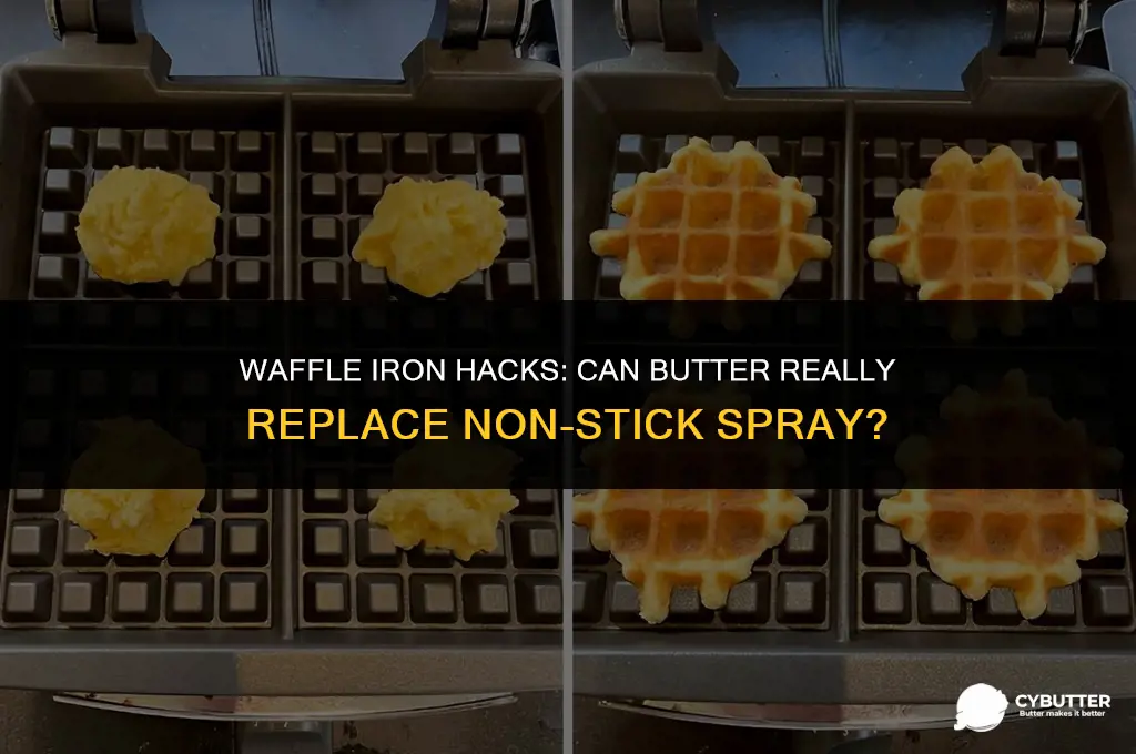 can butter be used as non stick in waffle iron