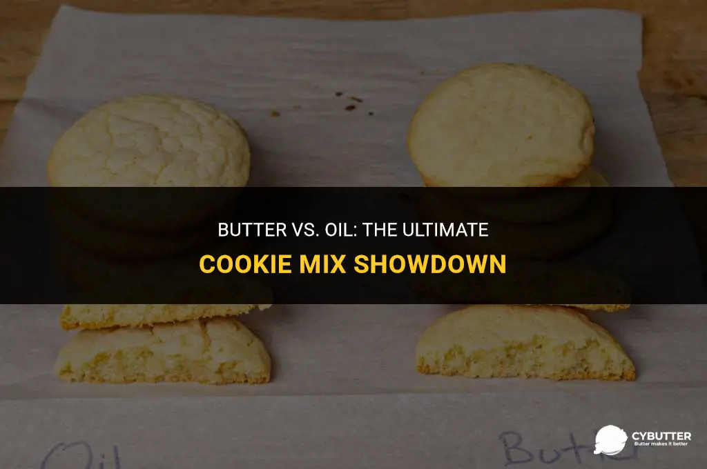 can butter be used in cookie mix instead of oil