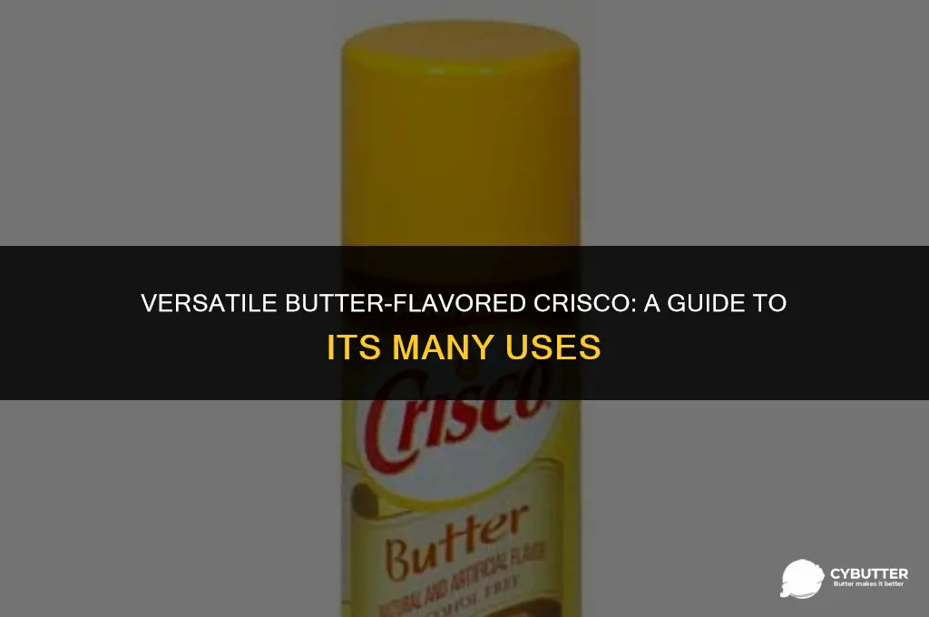 can butter flavored crisco be used for