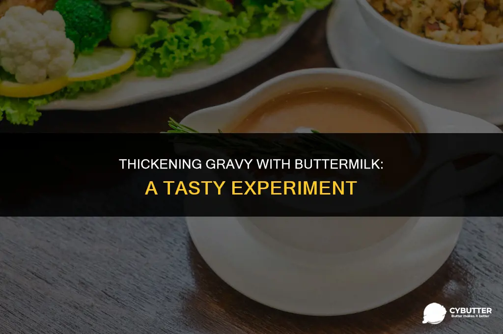 can butter milk be use to thicken gravy