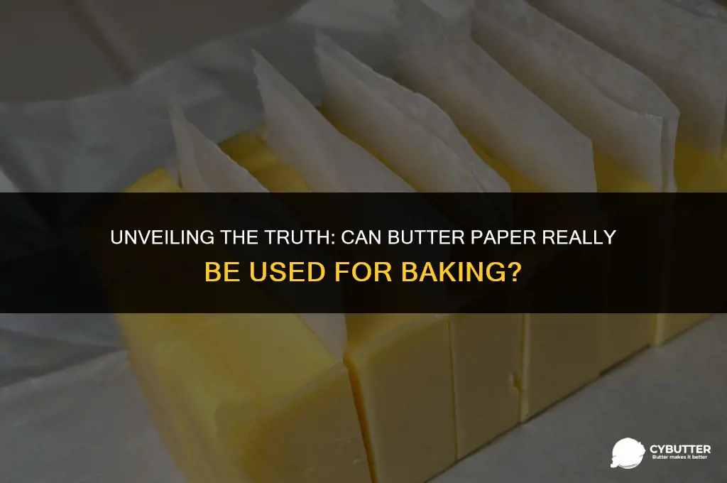 can butter paper be used for baking