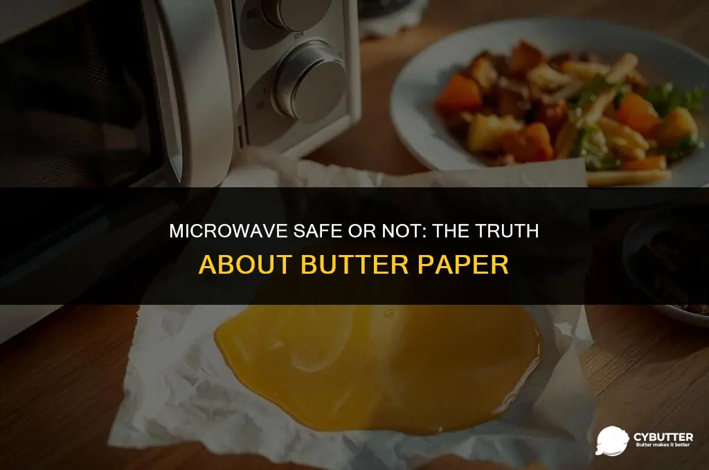 can butter paper be used in microwave