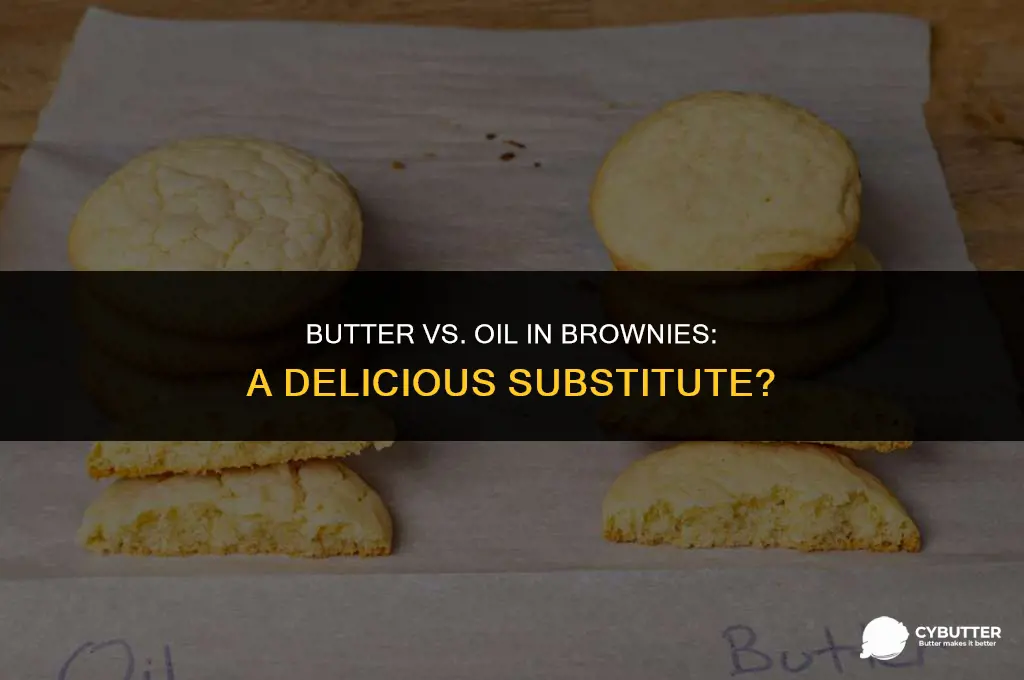 can butter replace oil in brownies