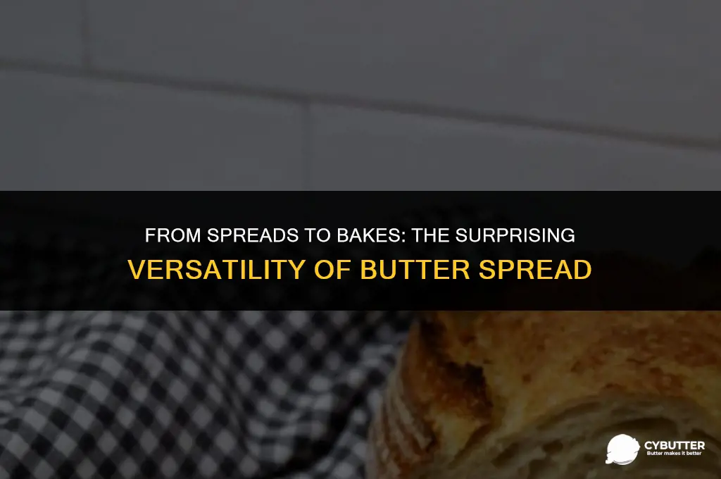 can butter spread be used for baking