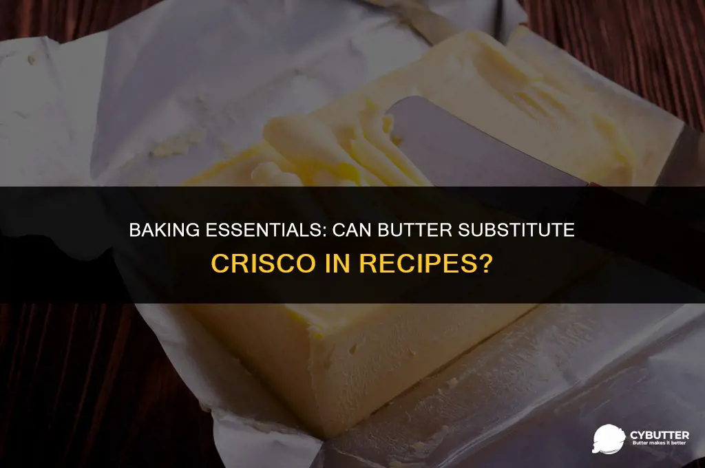 can butter substitute crisco